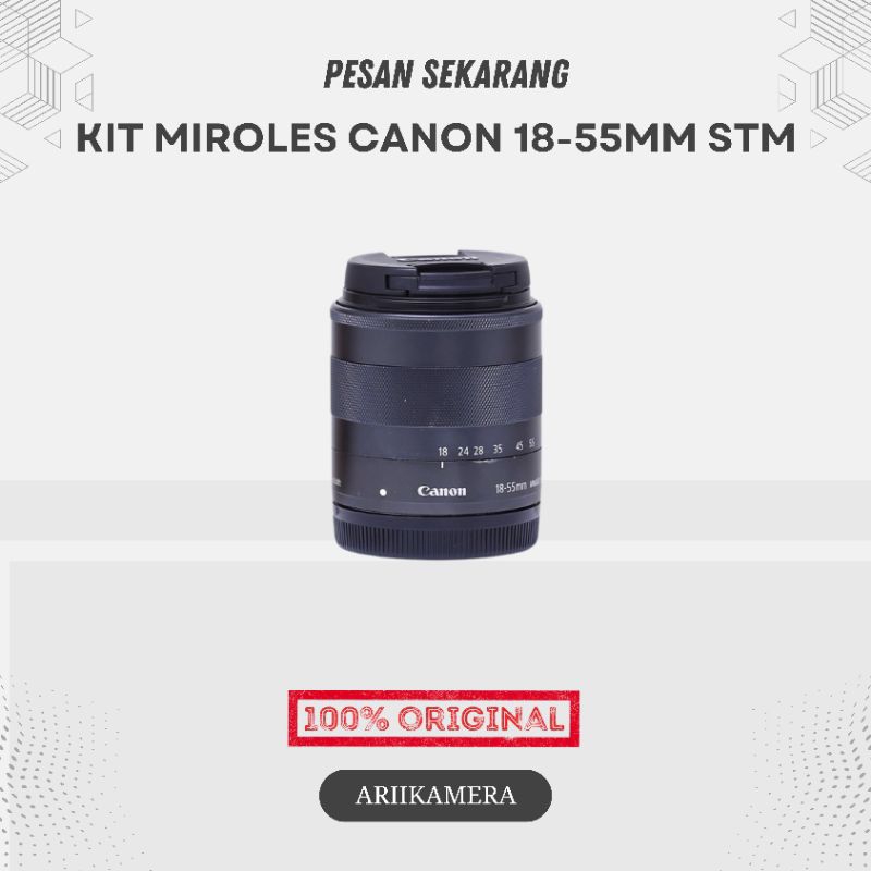 LENSA KIT ORIGINAL MIROLLES CANON  18-55MM STM
