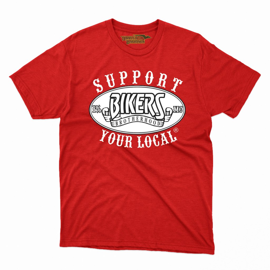 BAJU DISTRO Bikers-Brotherhood-red