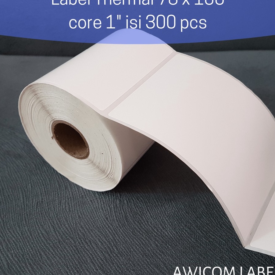 

PROMO SALE Label Thermal 78x1 mm 78 x 1 core 1 inch isi 3 pcs