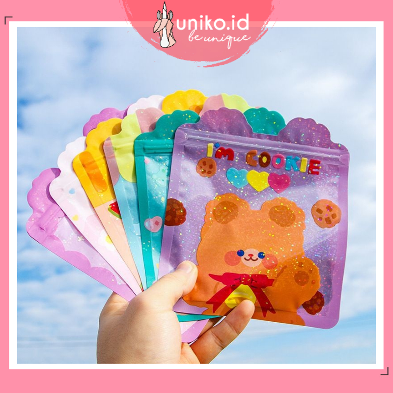 

UNIKO.ID PLASTIK ZIPPER AESTHETIC 13x13 KEMASAN PERMEN 3D CUTE BUNNY