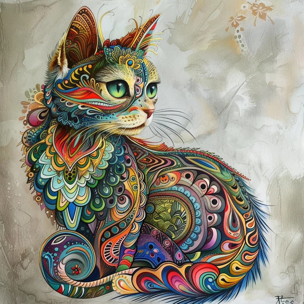 

Adult Coloring Book / Adult Coloring Page / Buku Mewarnai Dewasa tema kucing untuk dewasa
