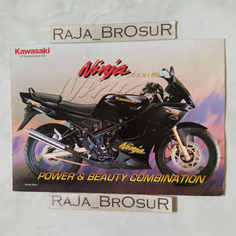 Poster brosur katalog leaflet Kawasaki Ninja 150 RR CBU Thailand/Ninja 150 R/Ninja Kis 6speed 2Tak 2