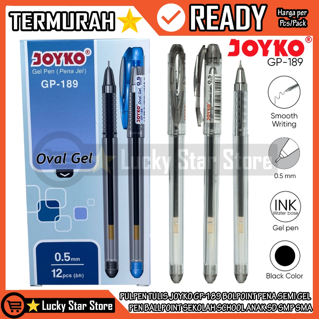 

PENA BALL PEN PULPEN JOYKO GP-189 FRODO 0.5 MM BALLPEN CABUT JOIKO GP189 BOLPEN HITAM black BALPEN BALPOINT BALPOIN PULPEN TULIS MENULIS DI KERTAS PAPER BOLPOIN PERLENGKAPAN SEKOLAH SCHOLL KERJA KANTOR