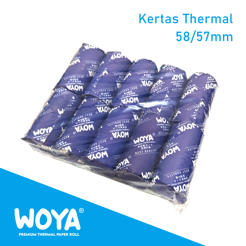 

Kertas Thermal WOYA 57mm / Thermal Printer Paper (10pcs)