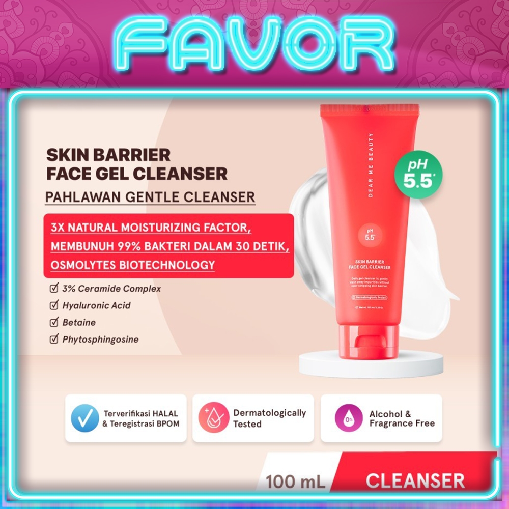 Dear Me Beauty Skin Barrier Face Gel Cleanser 100ml | Face Wash Ceramide | DearMeBeauty