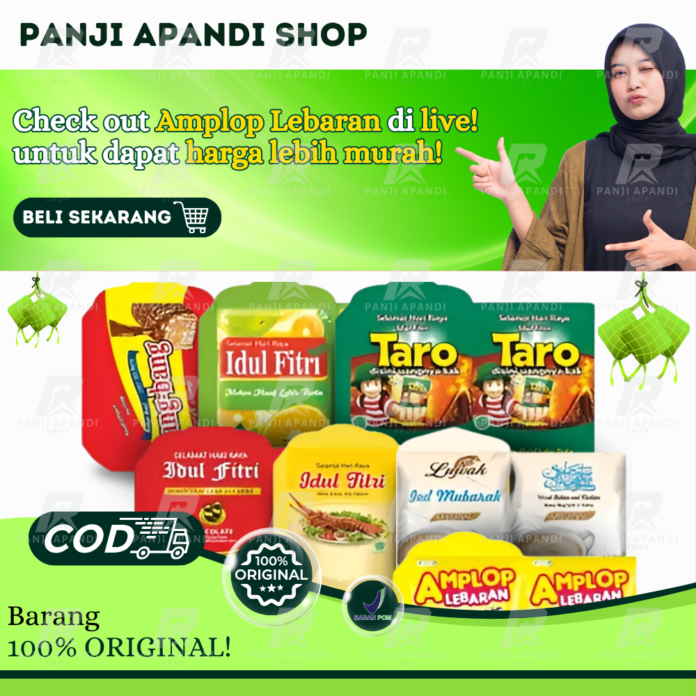 

Amplop Lebaran 2025 Isi 10pcs Per Pack - Desain Lucu, Unik, Aesthetic, Tebal, Harga Grosir