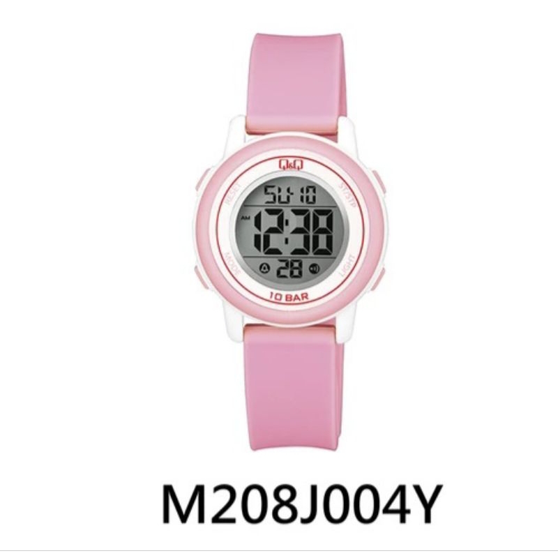 QnQ QQ M208J004Y Original Watch / QnQ QQ M208J004Y Jam Tangan Digital Wanita/Anak Tali Karet Tahan A