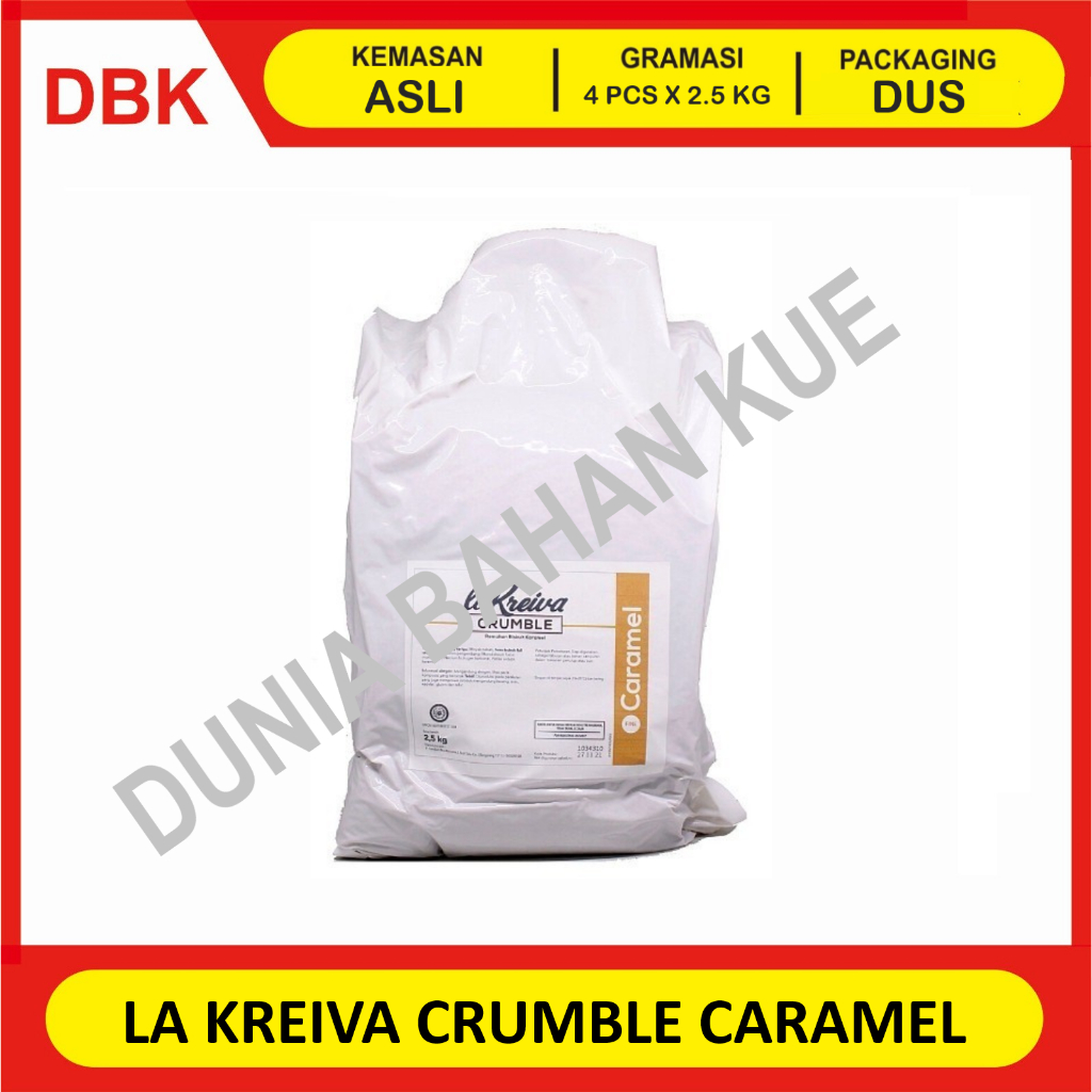 

LA KREIVA CRUMBLE FINE TOPPING CARAMEL KARAMEL 2.5 KG - 1 DUS 4 PCS