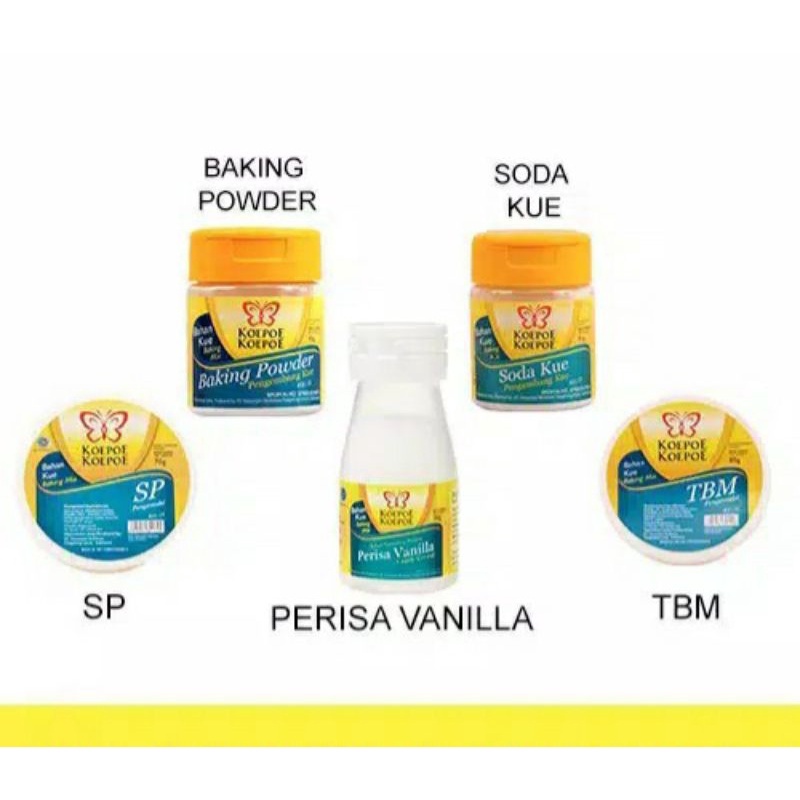 

bahan kue vanilla sp tmb soda kue baking powder pengembang