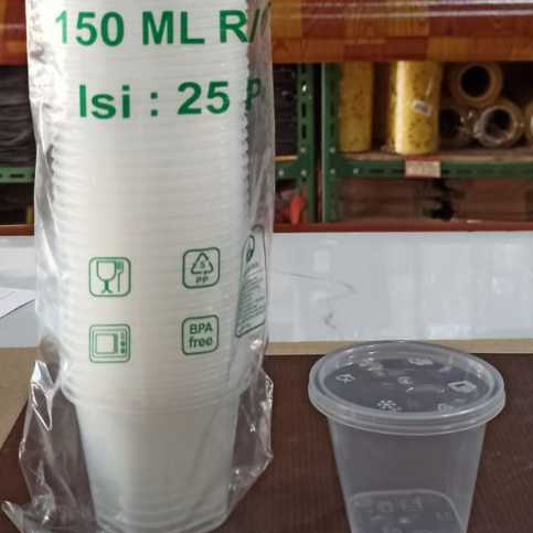 (Merk Meiji & DM) Thinwall CUP AGAR / CUP PUDING / CUP PLASTIK - 100ml, 150ml, 200ml