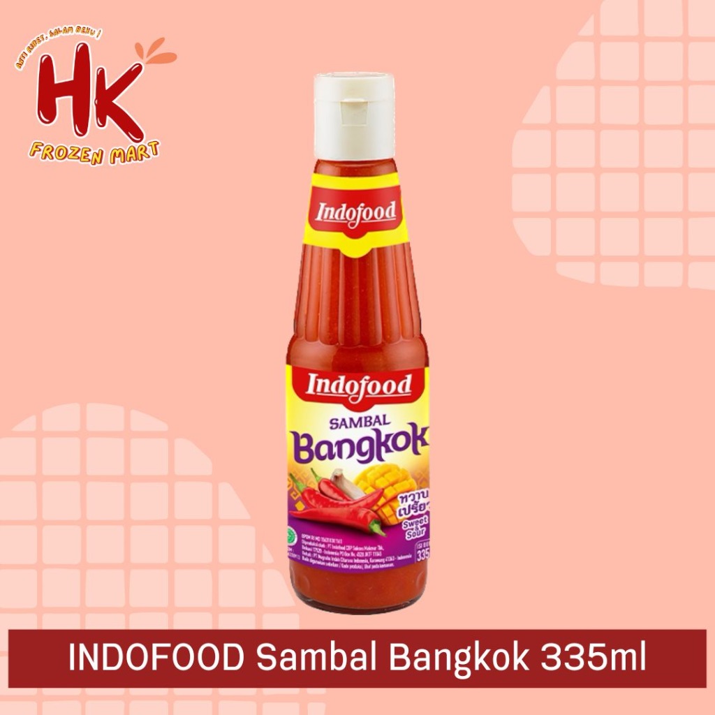 

Indofood Sambal Bangkok 335ml | Saus cabe asam pedas manis abc jawara HK FROZEN MART