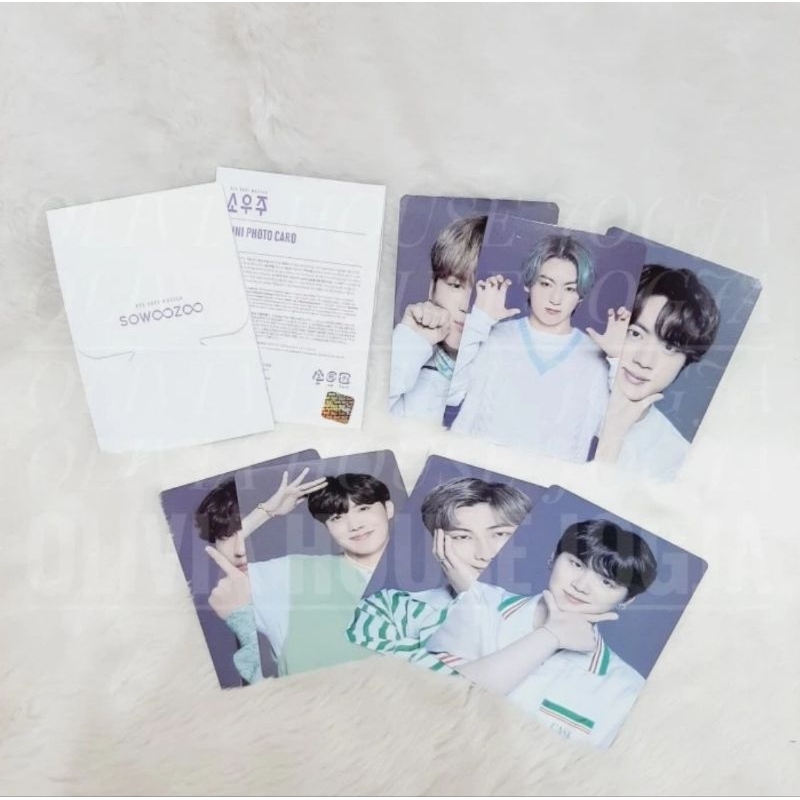 Photocard BTS Sowoozoo BTS 8 Putih Mini Photocard BTS 2021 Muster Sowoozoo BTS 8 Putih