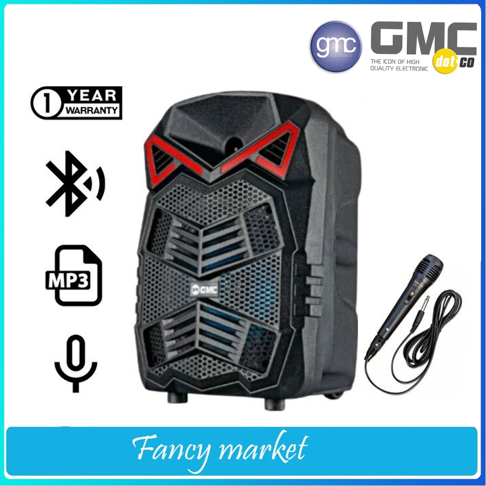 GMC 897J Speaker Bluetooth 8 Inchi Speaker Portable USB+Mic Kabel OKE