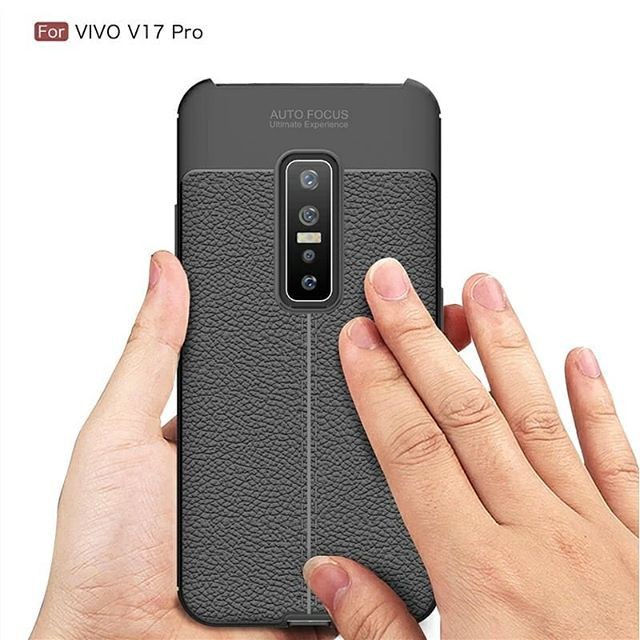 Casing VIVO V17 PRO / Silicone V17 PRO Soft Case AUTOFOCUS Leater Case Kulit Jeruk