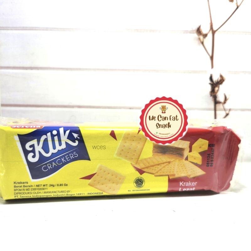 

Serena Klik Crackers 24 gram KEMASAN BARU (1 pack isi 10 pcs)