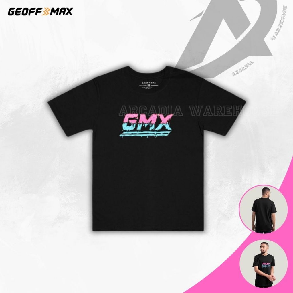 Arcadia Warehouse | Geoff Max Original - Grimmer Black | T-Shirt | Kaos | Lengan Pendek | Kaos Pria 