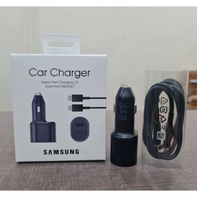 Samsung Car Charger Super Fast Charging 45W & 15W Original