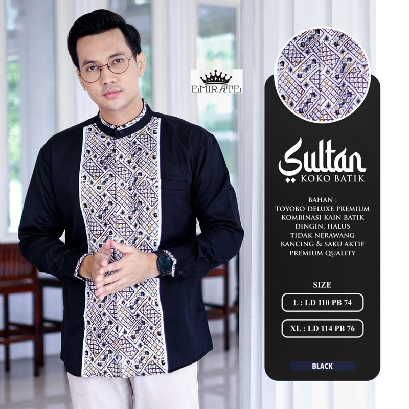 Koko Sultan baju muslim pria baju muslim batik koko pria batik baju muslim batik baju muslim motif b