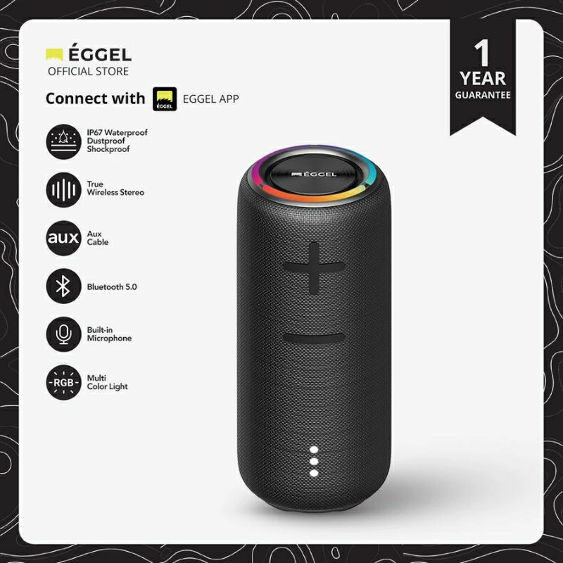 EGGEL TERRA 3S 360° Bluetooth Speaker