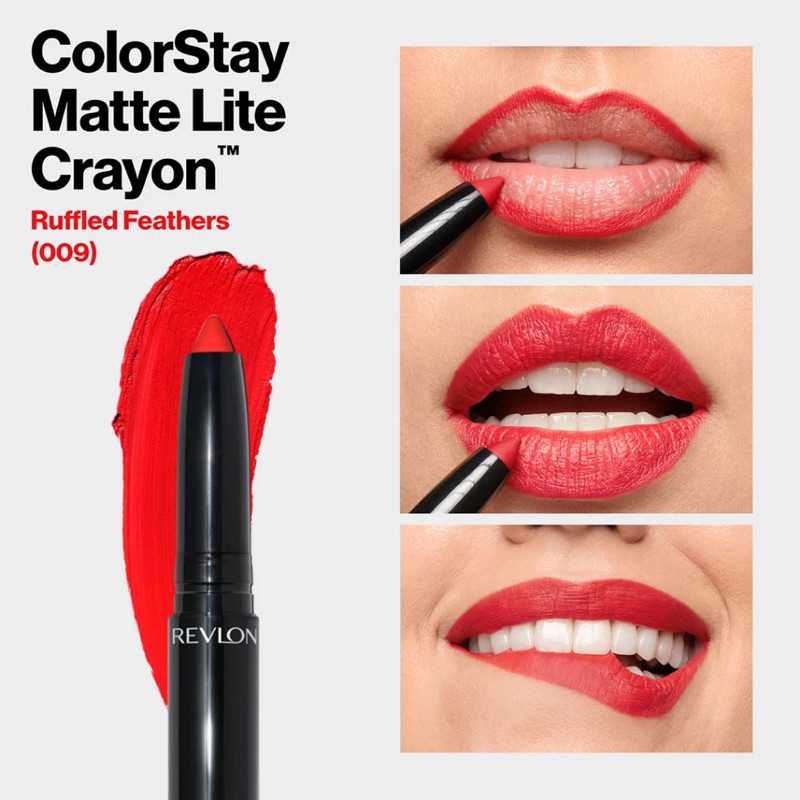 Revlon Colorstay Matte Lite Lip Crayon Shade Ruffled Feathers Lipstik