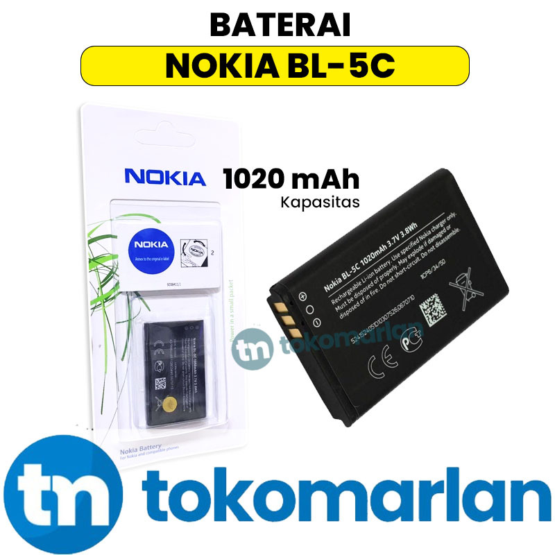 NEW Baterai Nokia BL-5C BL5C BL 5C For 1100 1101 1110 1112 1200 1208 1209 1600 1650 1800 2300 2310 2