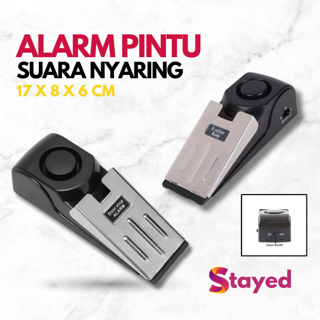 

Alarm Pintu Rumah Anti Maling 120dB Sensor Getar Pijakan Kaki C3