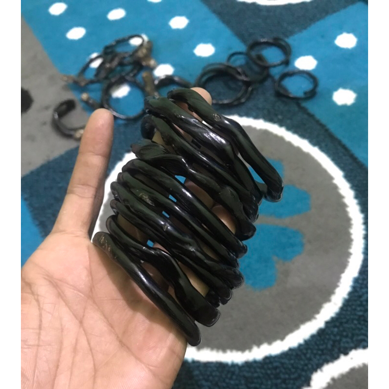 Gelang Akar Bahar hitam asli papua Size kantoran