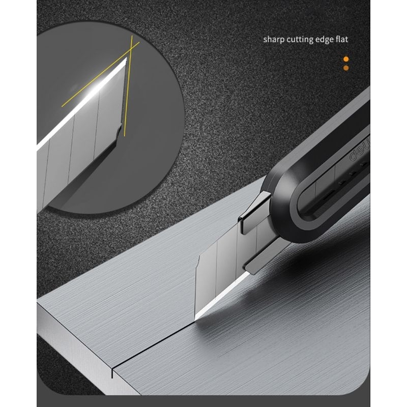 

Promo Deli Cutter Black Blade Home Edition 1 Set 3Pcs
