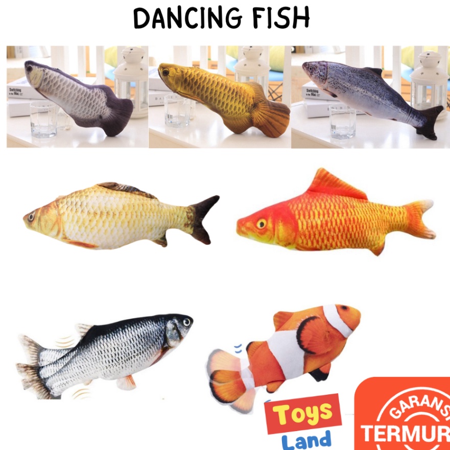 Istimewa Dancing Fish Catnip Mainan Ikan Bergerak Boneka Ikan Boneka Bergerak Boneka Anak Boneka Bay