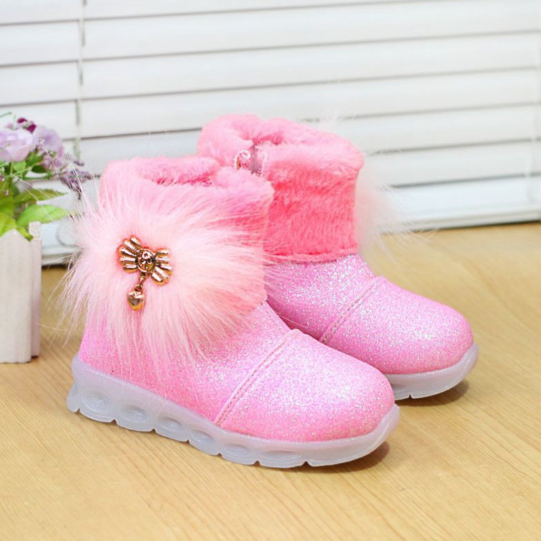 Baru Sepatu boot Anak Perempuan Bot Bulu YT2 FDP