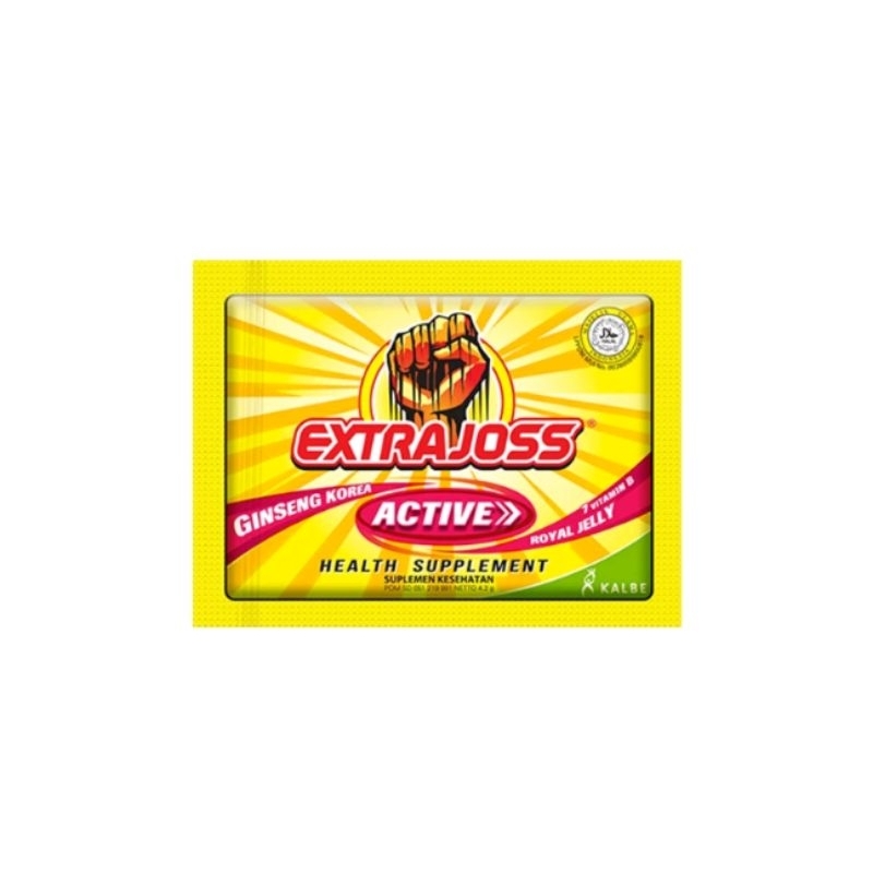 

Extrajoss Active B7 Sachet 4.8gr - Minuman Penambah Stamina