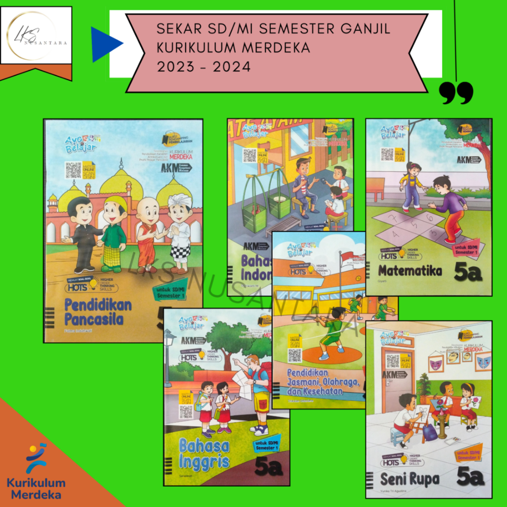 BUKU LKS SEKAR SD/MI KELAS 5 SEMESTER GANJIL KURIKULUM MERDEKA 2023 - 2024