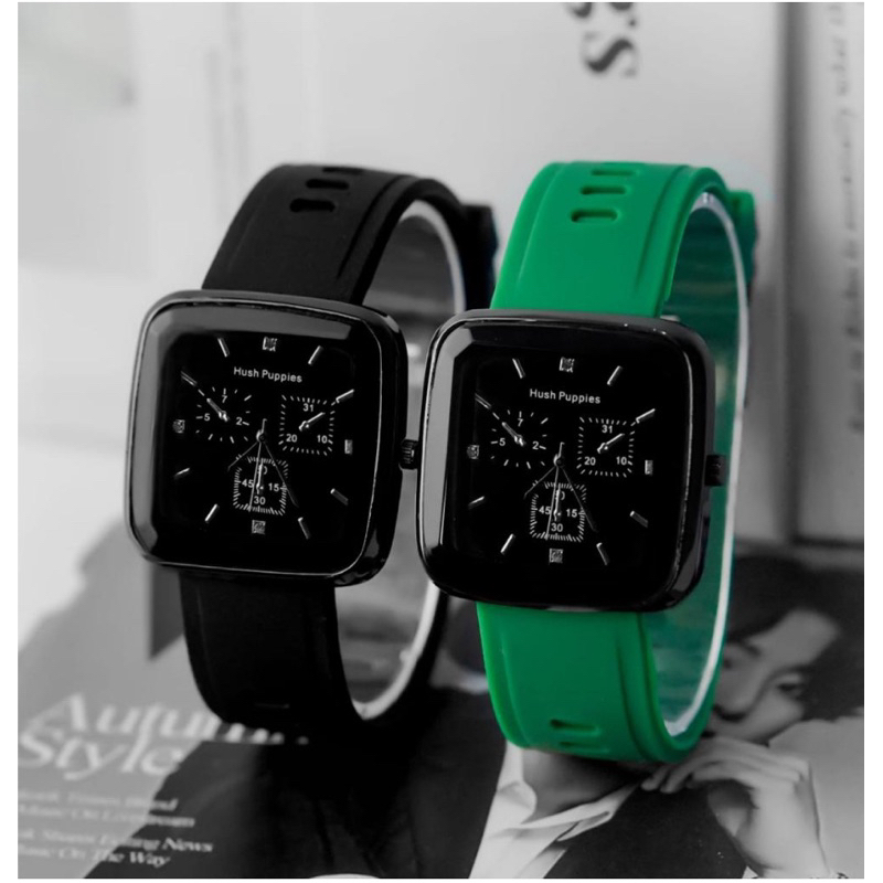 WBS Jam Tangan Pria Wanita Sport Chrono Korea Fashion Quartz Silikon Rubber Analog Watch