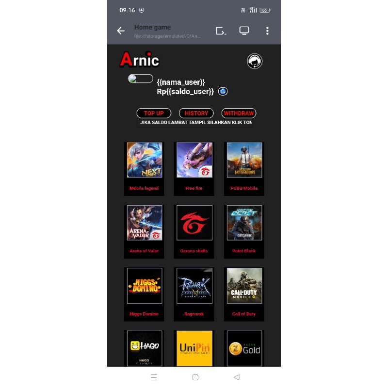 Script home game bukaolshop