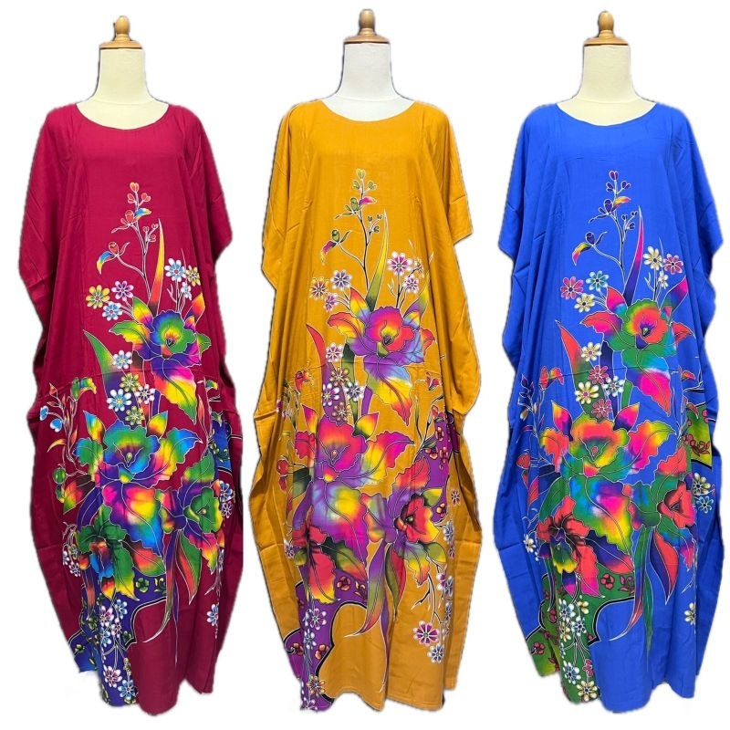 Daster Jumbo Kencana Ungu Kalong Kelelawar Longdres