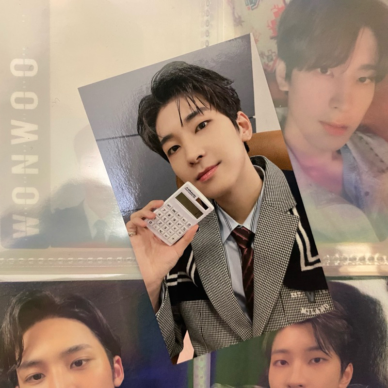 [Ready Stock] Photocard PC Wonwoo Kalkulator Seventeen POB UMS FML JAPAN