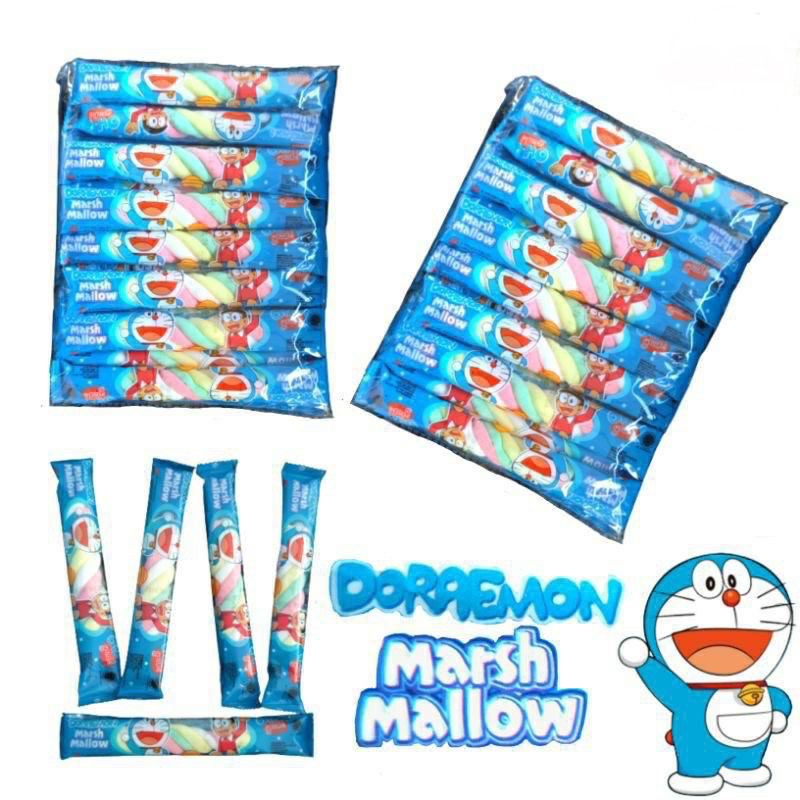 

marshmallow doraemon / Ranjani Marshmallow kepang stick / marshmallow doraemon ( 1 pack isi 20pcs )