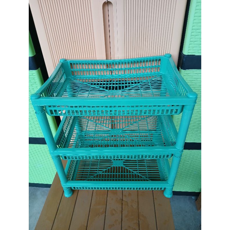 RAK SERBAGUNA PLASTIK SUSUN 3 / RAK SUSUN BESAR / RAK SUSUN 3 SERBAGUNA / RAK BUMBU DAPUR / RAK