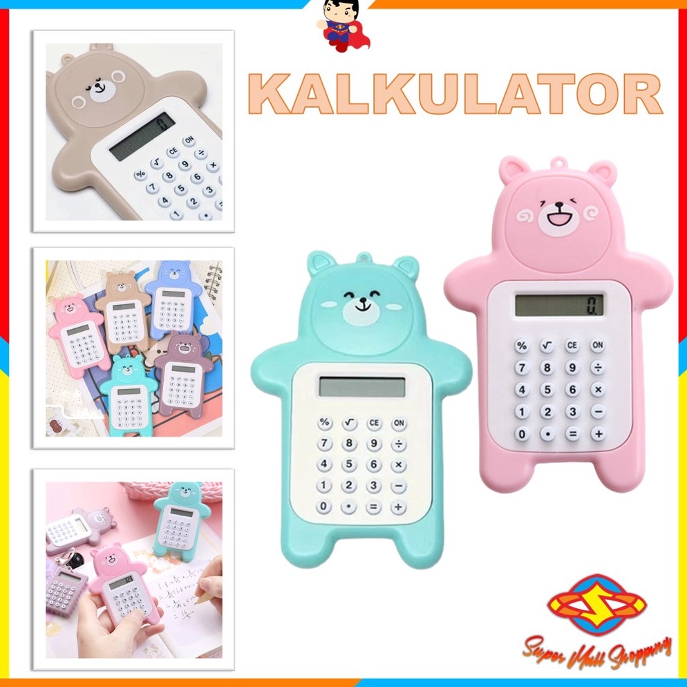 

Sale SMS alulatr Mini Pble Mtif Bear Kalkulatr Pble Mini Beruang Kalkulatr Unik Kalkulatr 8 igit Mini Pble Kalkulatr Beruang Tmbl Karet Kalkulatr Seklah Statinary Warna Warni 9RT