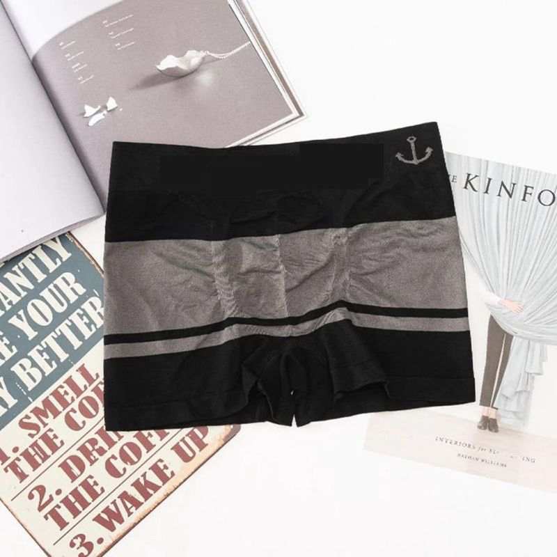 Celana Dalam Boxer Pria Motif Jangkar Simpel Underwear Cowok Sempak Kolor