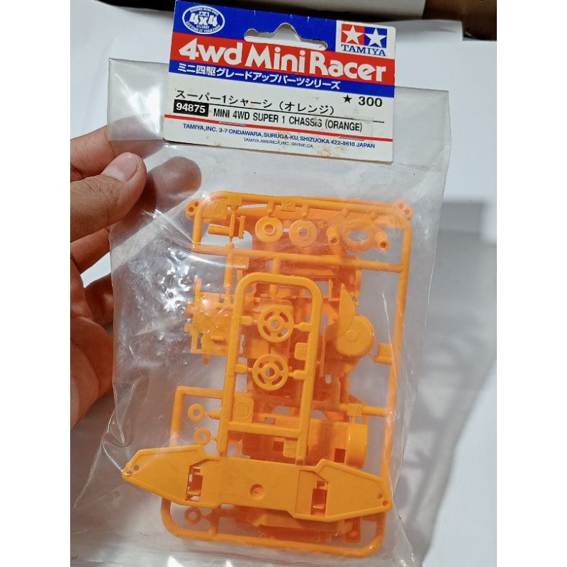TAMIYA 94875 MINI 4WD SUPER 1 CHASIS [ORANGE]