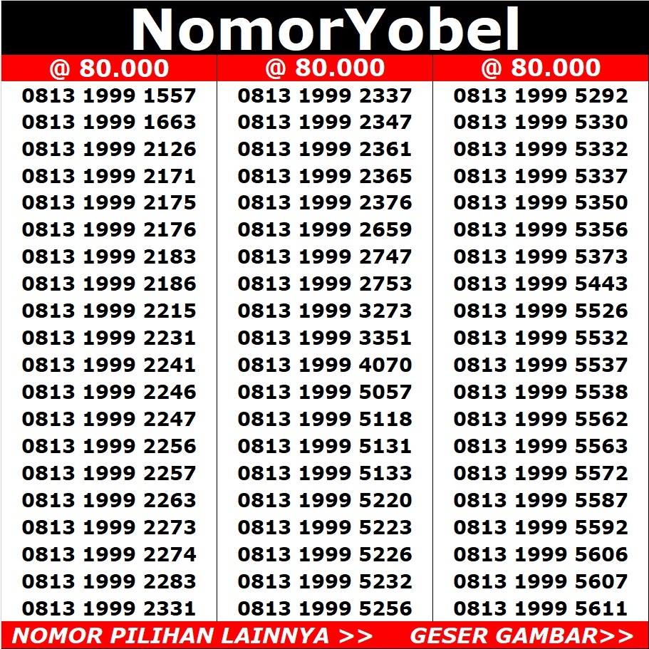 nomor cantik telkomsel simpati 4G 80-2