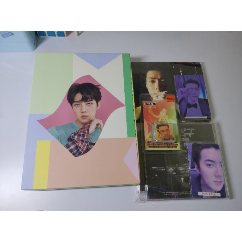 happy lotto box sehun only, album exist, album dftf EXO official merchandise