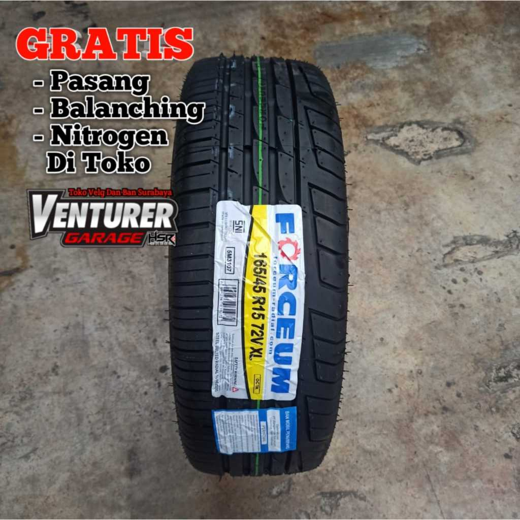Ban mobil Ceper ring 15 Ukuran 165 45 R15 - 165/45R15 72 V Forceum Octa toko ban surabaya