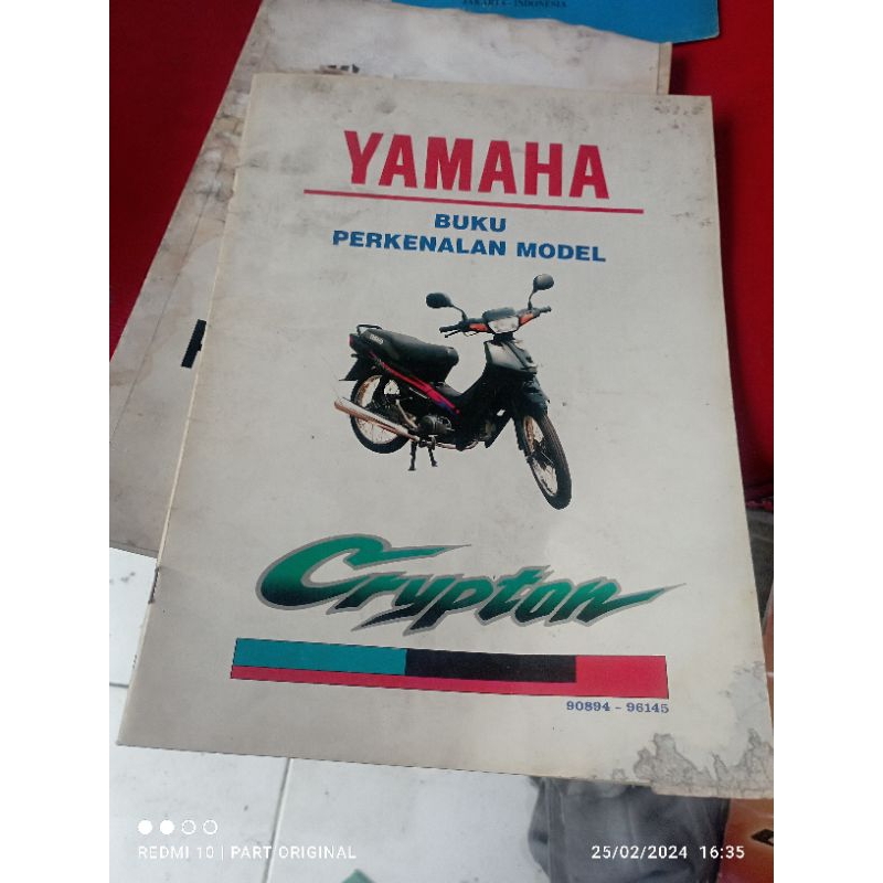 BUKU PERKENALAN MODEL YAMAHA CRYPTON ORIGINAL 90894-96145