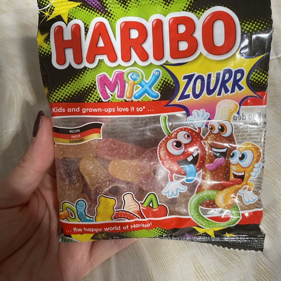 

Permen Haribo mix zourr 80gr