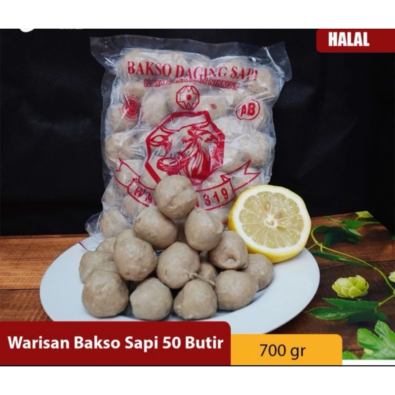 

Bakso Daging Sapi “Warisan” 50 butir - 700 gram