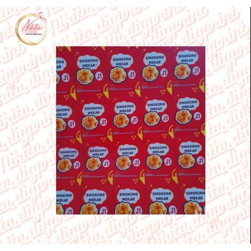 

Cetak Sticker Chromo A3/ Vinil A3 Stiker Label Makanan/Cetak Sticker Label/Sticker Label Produk