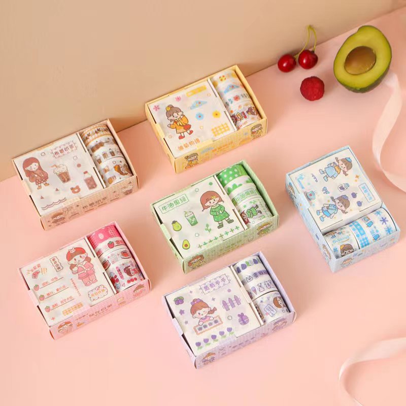 

Handbook 1 Set Paket Sticker Roll Washi Tape Cute