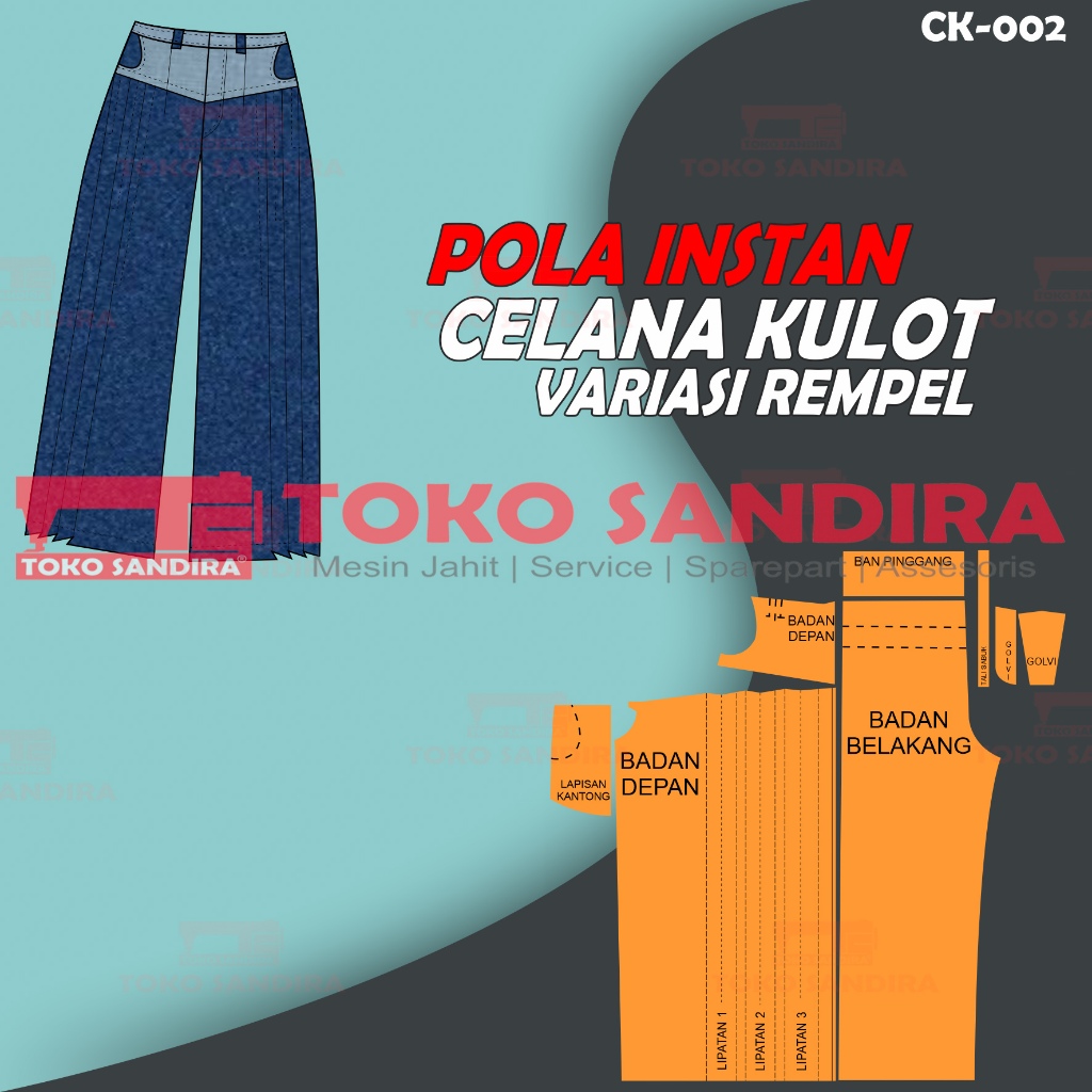 pola kulot/pola instan celana kulot/pola celana kulot rempel/pola instan kulot/pola celana kulot/pol